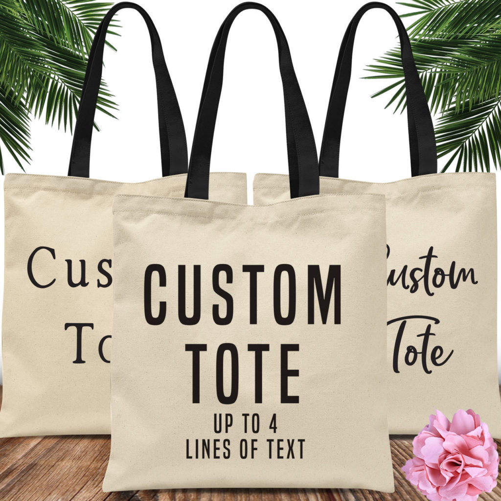 Custom printed tote bags